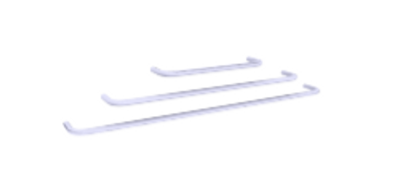 String - Metallstang - hvit - 30, 58, 78 cm 