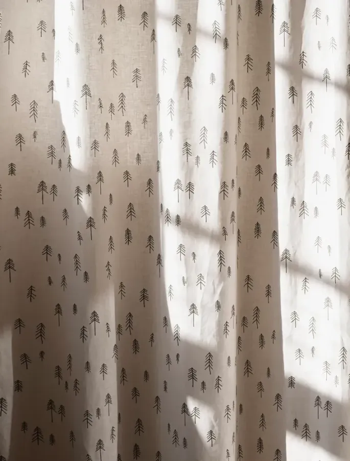 Fine Little Day - Tall Linen Curtain