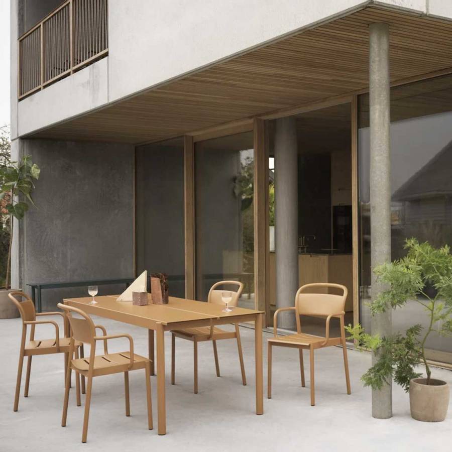 Muuto - Linear Armstol,Burnt Orange 