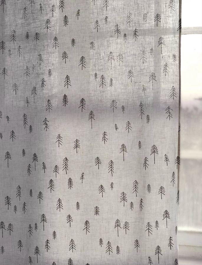 Fine Little Day - Tall Linen Curtain